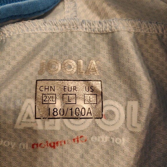 Joola Men's Activewear Polo Shirt Blue Size L Short Sleeve Pickleball. - Picture 5 of 5